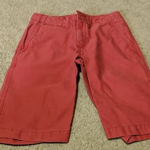 Boys red shorts